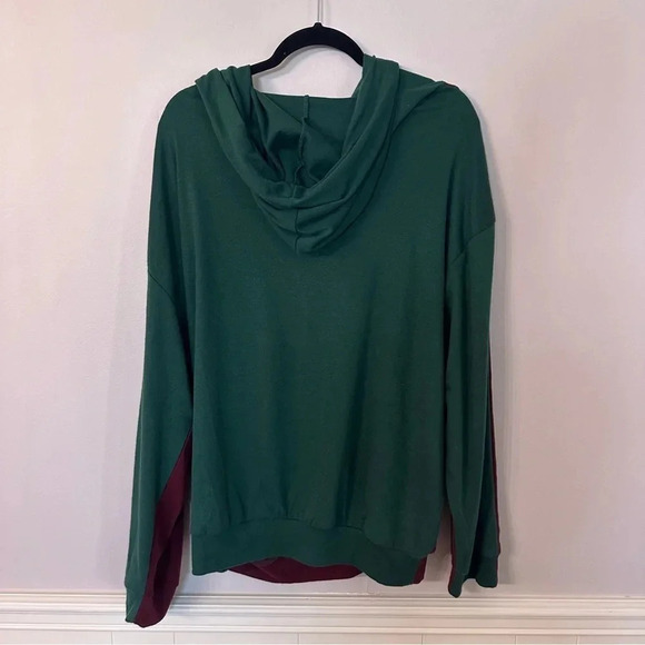 Umgee Women's Long Sleeve 2 Toned Colorblock Hooded Pullover Size L NWT - Picture 8 of 8